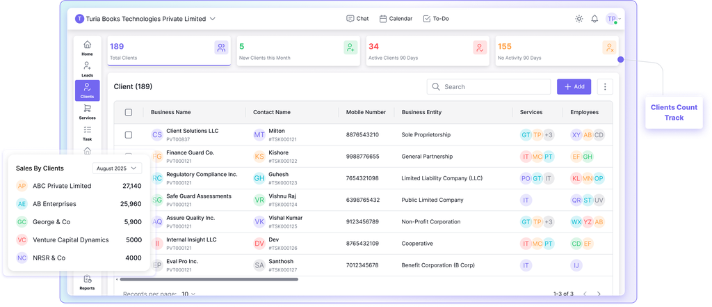 Turia’s CA Practice Management Software